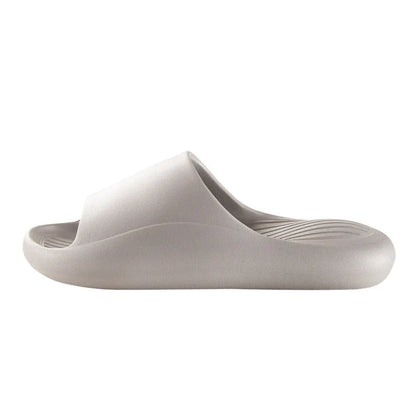 Stylish slip-on slippers in various colors, featuring anti-slip design and premium EVA material for ultimate comfort