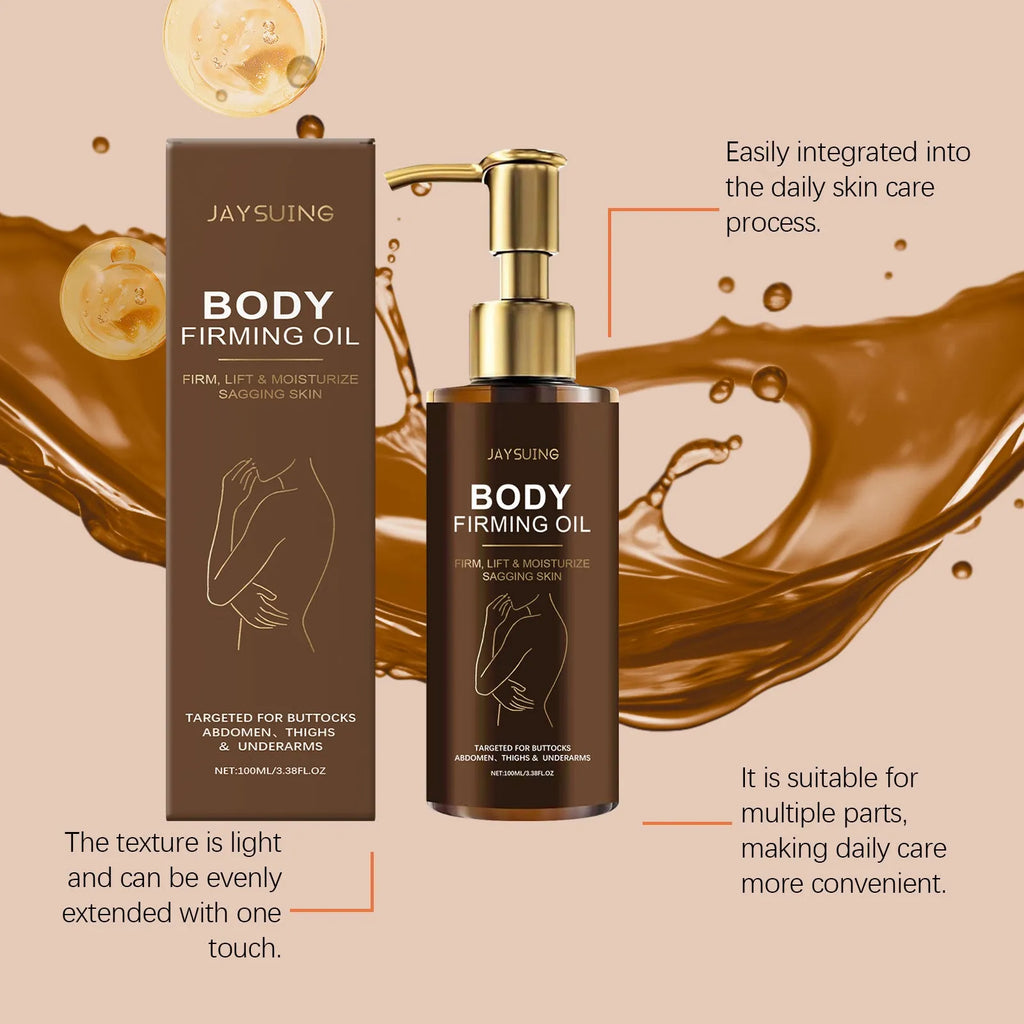 100ml nourishing firming body oil bottle with hyaluronic acid and vitamin E