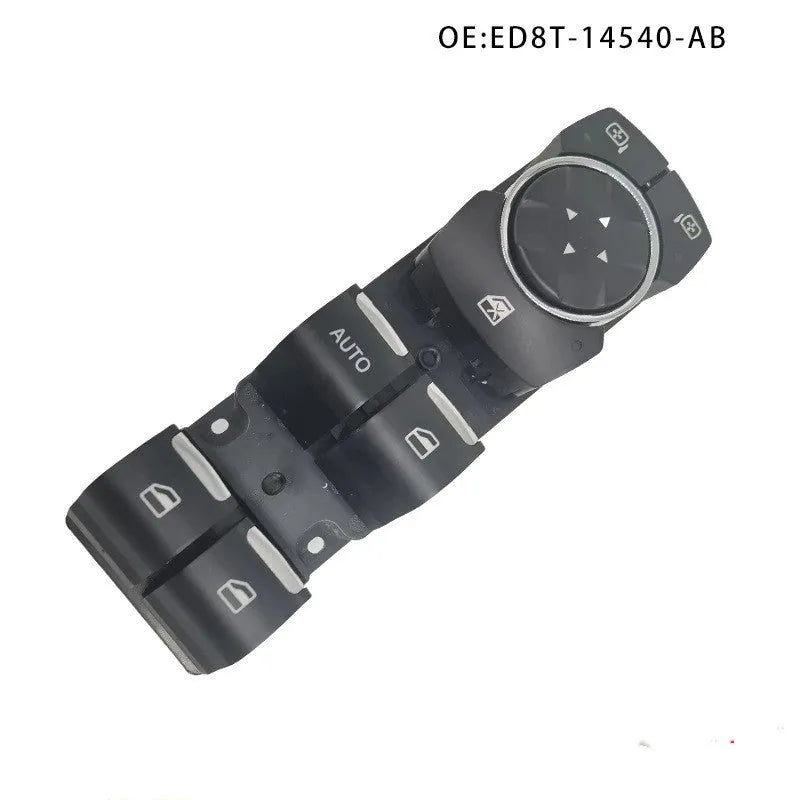 Black ABS electric window regulator for Ford Focus car door.
