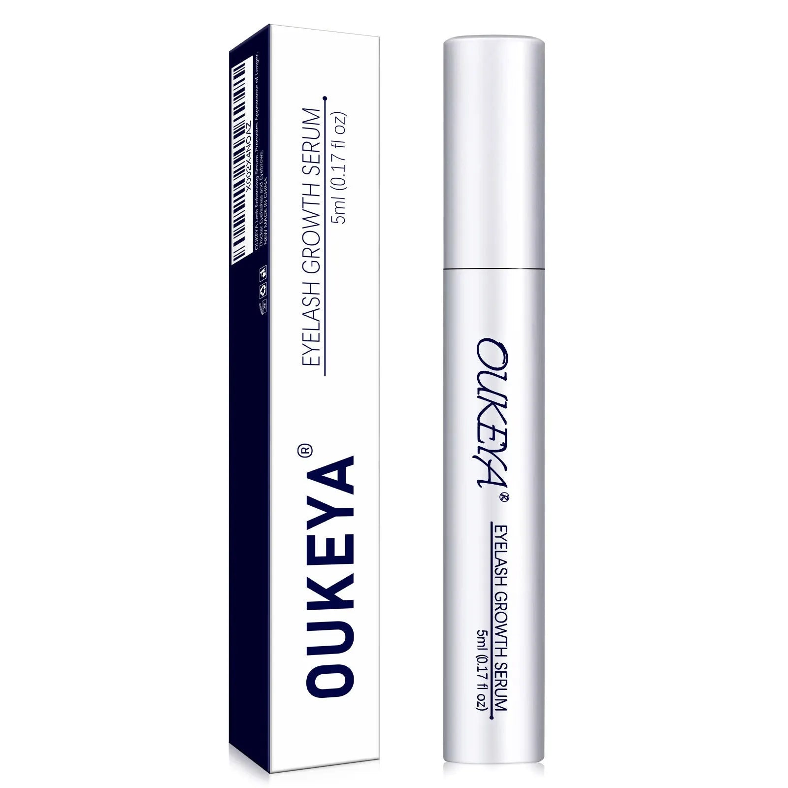Silver 5ML bottle of eyelash growth essence nutrient solution for lash care and gentle repair