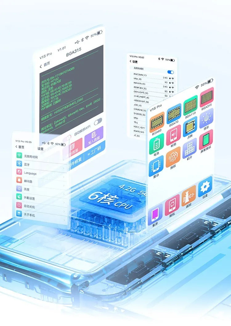 V1SPro programmer for BGA315 hard disk code read write check unbind tool