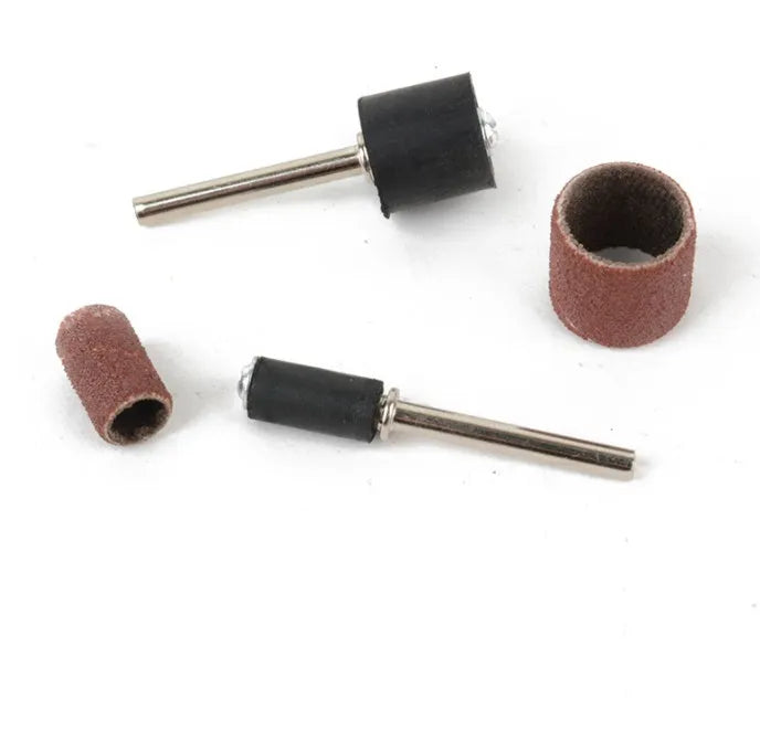 150-piece electric grinder accessory combo set with steel, copper, diamond, and wool components