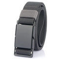 Casual polyester belt with alloy magnetic buckle in multiple colours for jeans and trousers