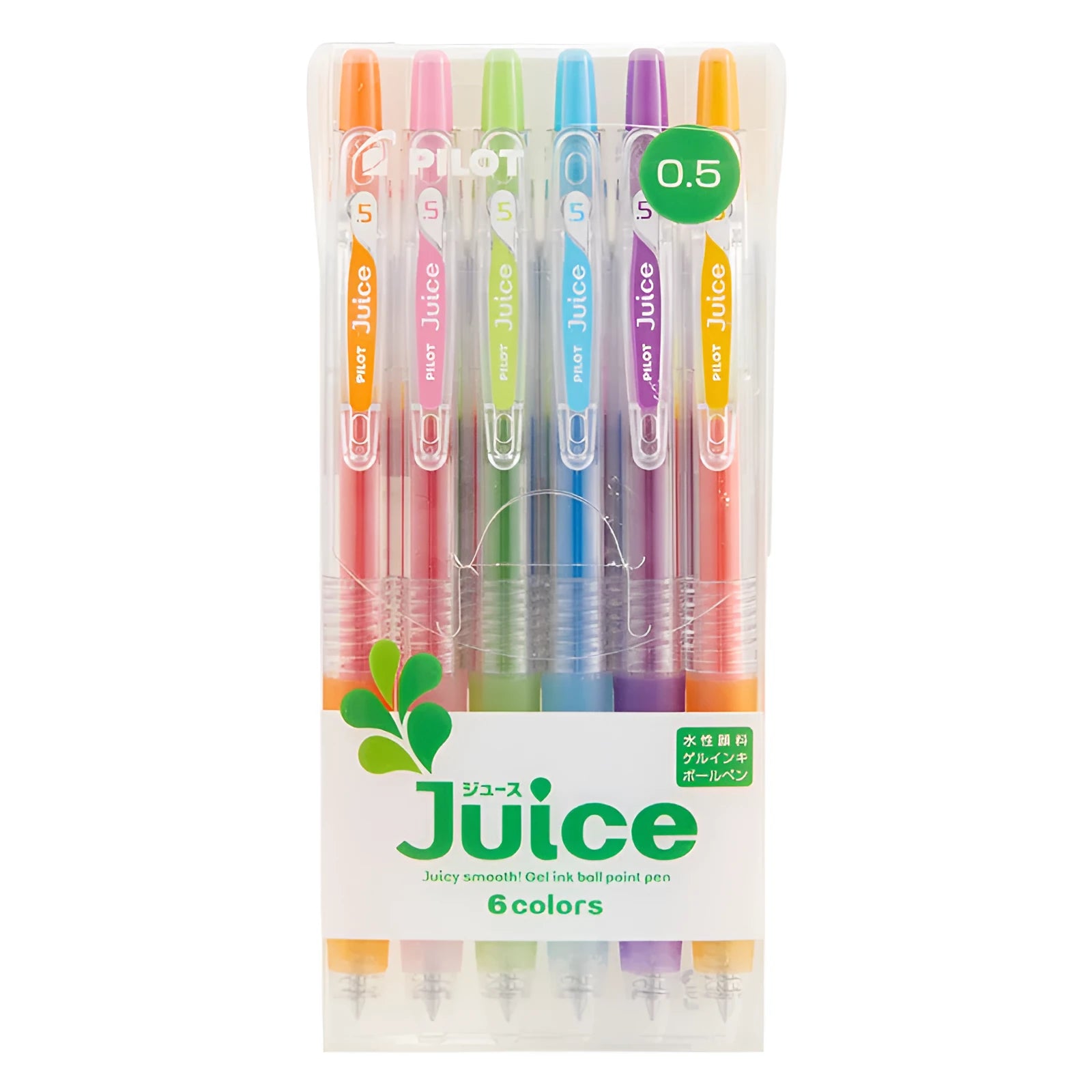 Baiguole 0.5mm gel pen in metallic gold, silver, blue, red, pink, and green colours, length 143mm.