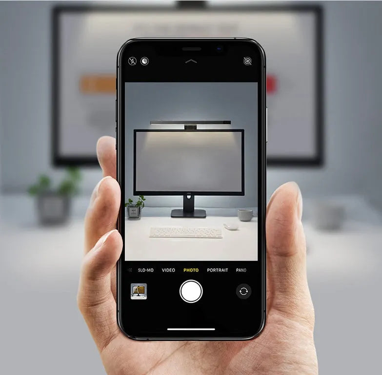 Metal USB screen hanging light with touch switch, 450x95x32mm, 5W, modern simple style, Photo Color