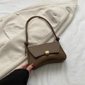 Women's simple shoulder bag in PU with sandwich pocket, available in five colours