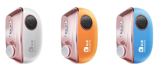 Blue electric nail clipper and automatic polish two-in-one tool with USB Type-C charging port