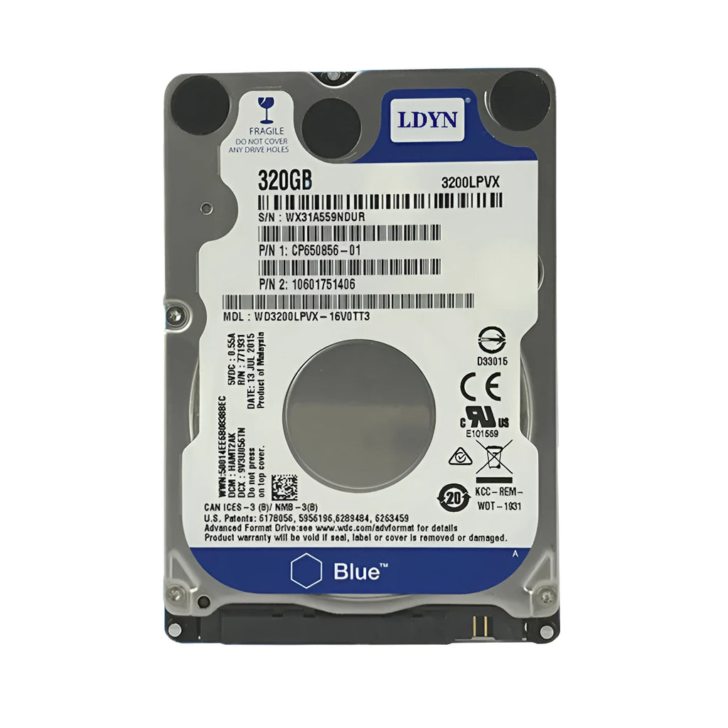 2.5 inch laptop mechanical hard drive with SATA interface, 5400 rpm, 64MB cache, 0.1 kg, for notebook computers