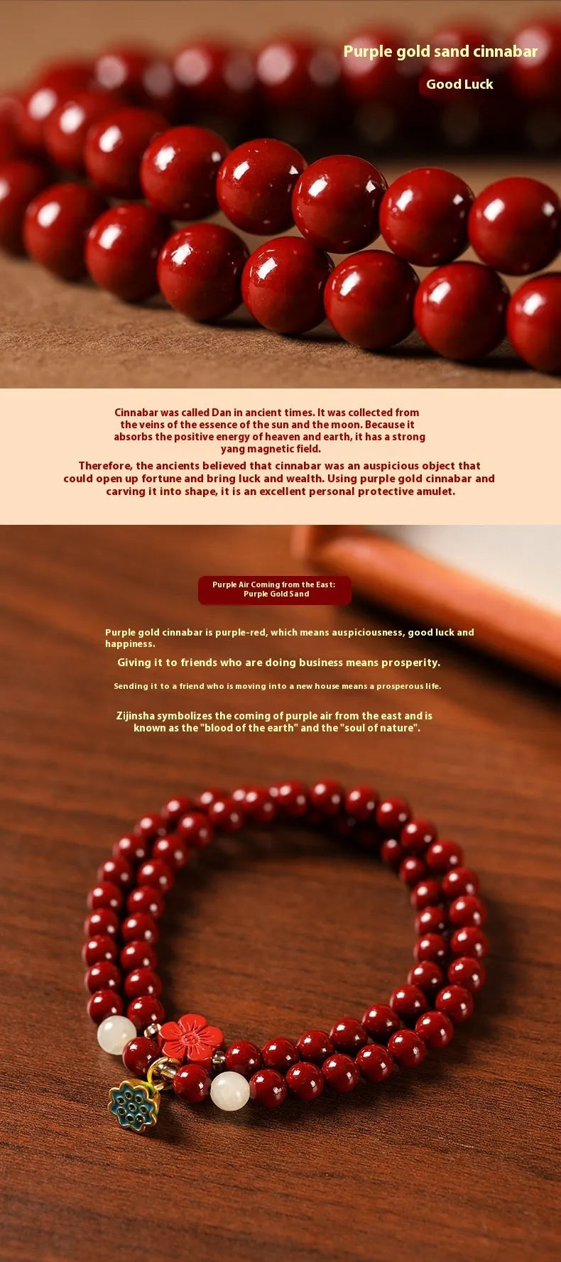 Purple gold sand bracelet with lotus seedpod centre and double circle bead design on adjustable string.