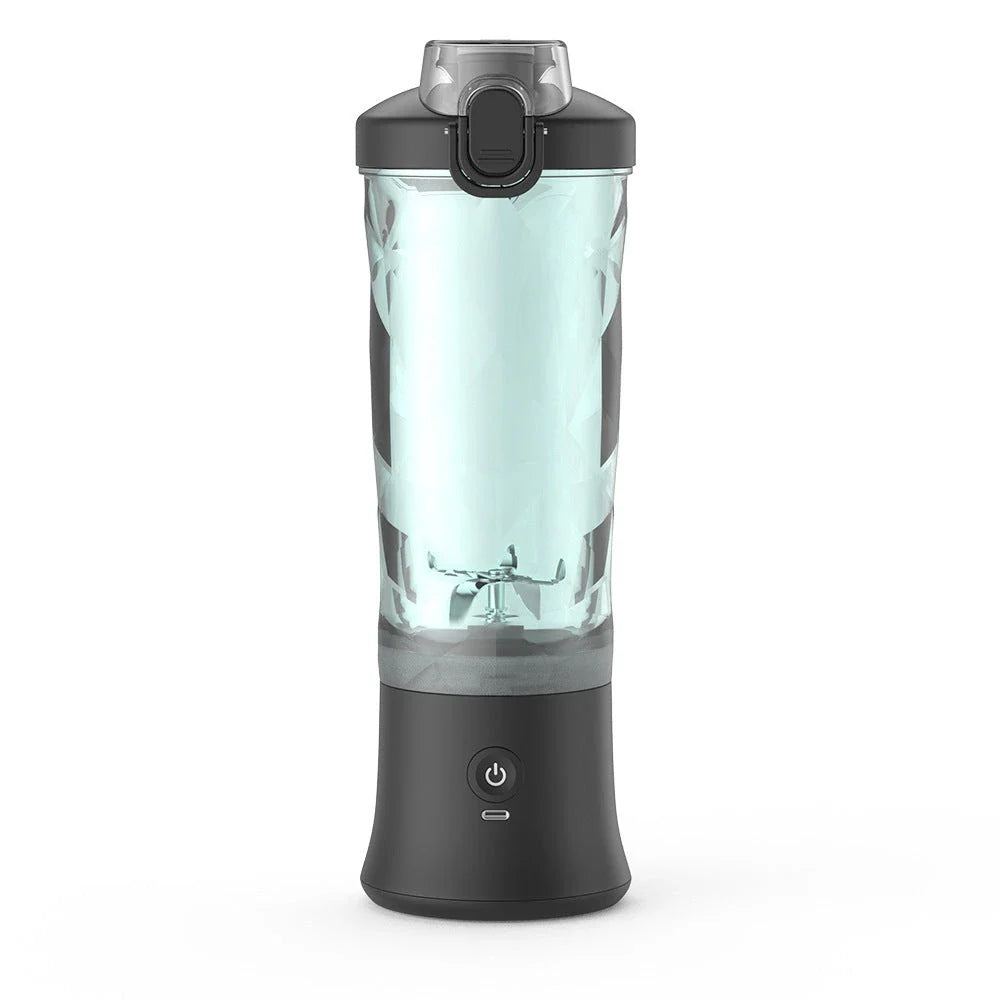 Powerful portable blender with 6-blade design, large 20 oz capacity, and rechargeable battery for on-the-go smoothies and shakes