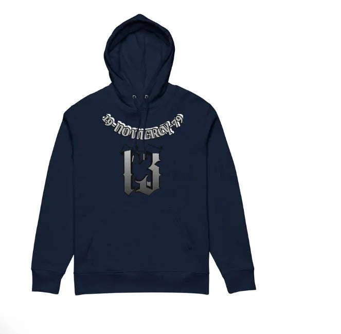 Men's fleece-lined hooded sweater in loose-fitting pullover style available in multiple colours