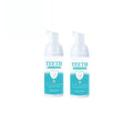 Teeth whitening mousse 50ml oral cleaning foam in white bottle with blue label
