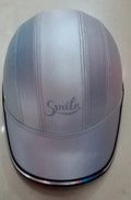 Motorcycle adult helmet with ABS plastic shell and PU leather finish in front view
