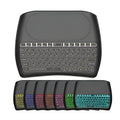 Black D8 Pro wireless mini keyboard with built-in touchpad and 78 QWERTY keys