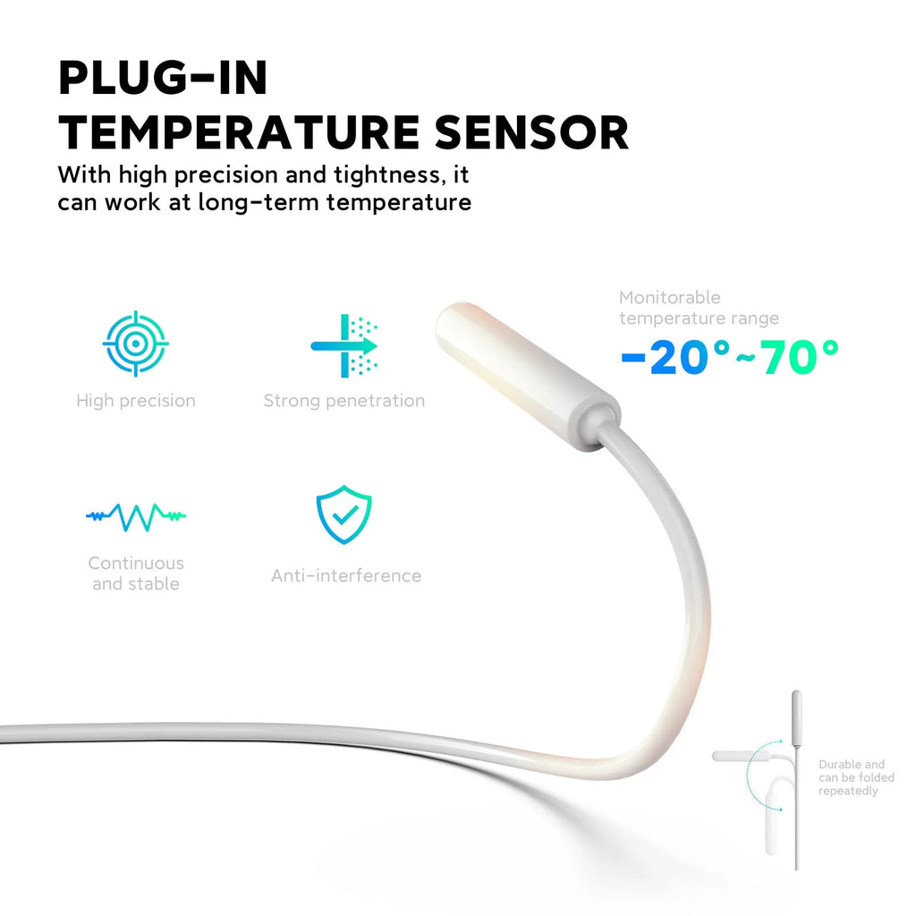 White smart thermostatic socket with remote and voice control for UK EU plug adaptors