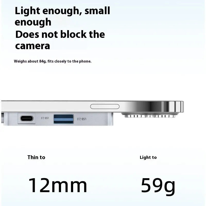 M2 magnetic hard disk box aluminium alloy enclosure with USB cable and screwdriver