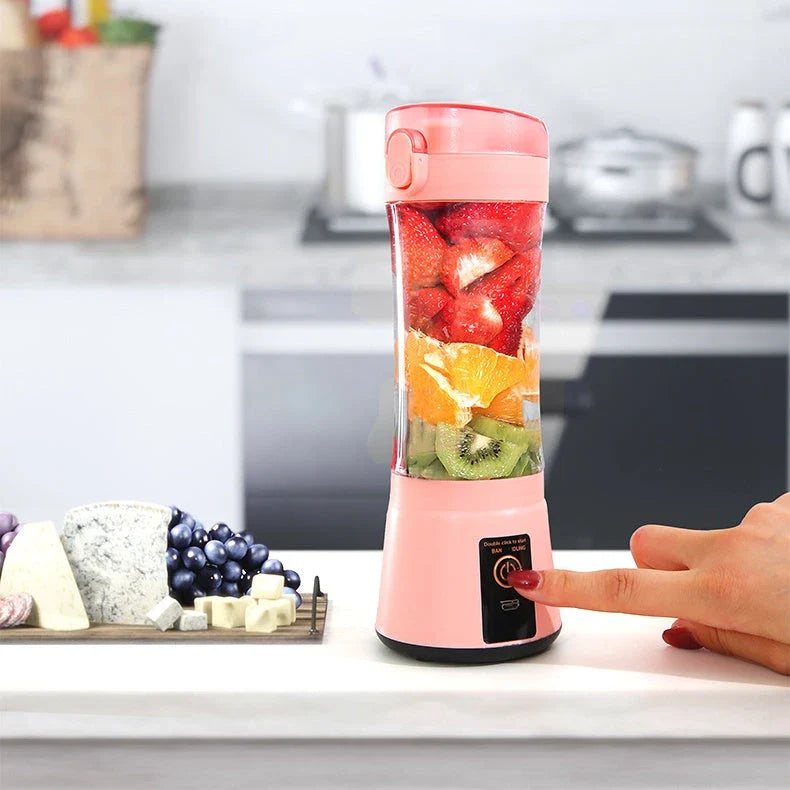 Portable USB Rechargeable Fruit Smoothie Blender with Cordless Design and Powerful Blending Capabilities