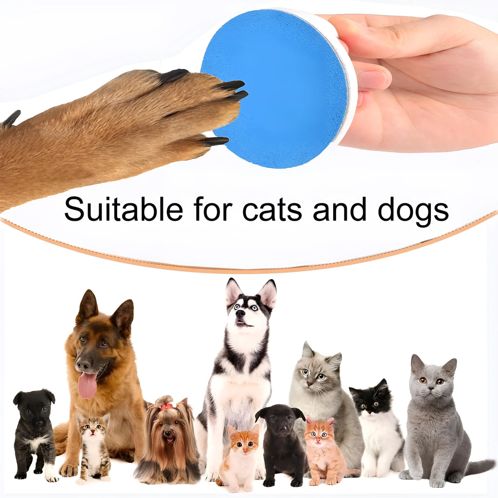 Upgraded square dog nail scratch board with ergonomic handle in choice of colours
