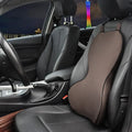 Universal fit car seat cushion with memory cotton filler for back support in solid colour.