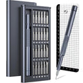 25-in-one magnetic screwdriver set with knurled handle, showing precision bits and a length of 110 mm.