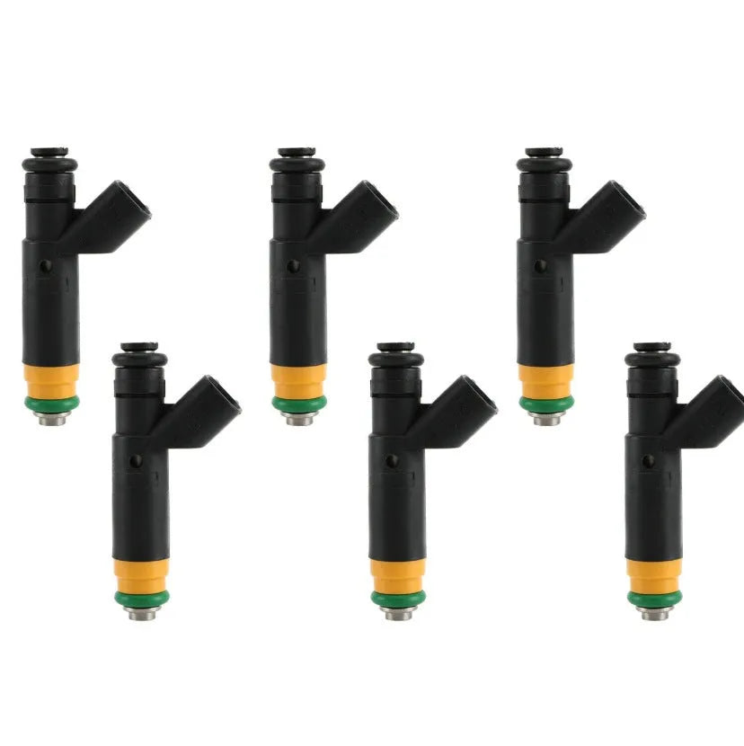 Black Ford F150 fuel injector with OEM numbers YR3E-A4A CM4881 CM4955