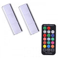Wireless magnetic car atmosphere light with RGB colourful gradient effect on PVC body, USB powered
