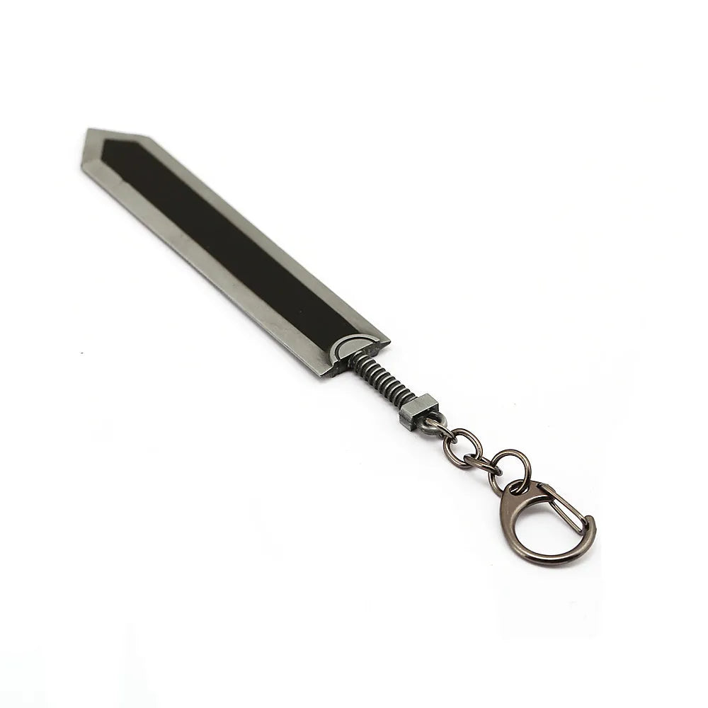 Sword Wind Legend black zinc alloy keychain pendant, approximately 2.0x12cm and 35 grams