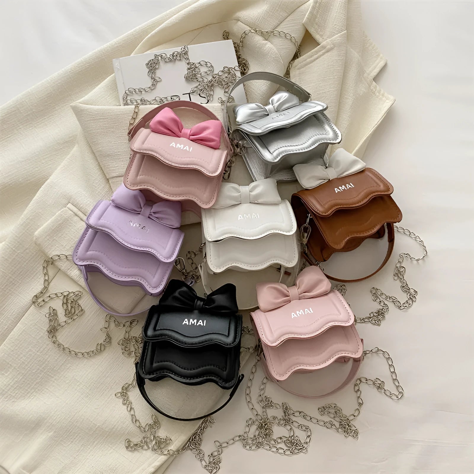 Small women's PU leather crossbody bag in seven colour options with single shoulder strap