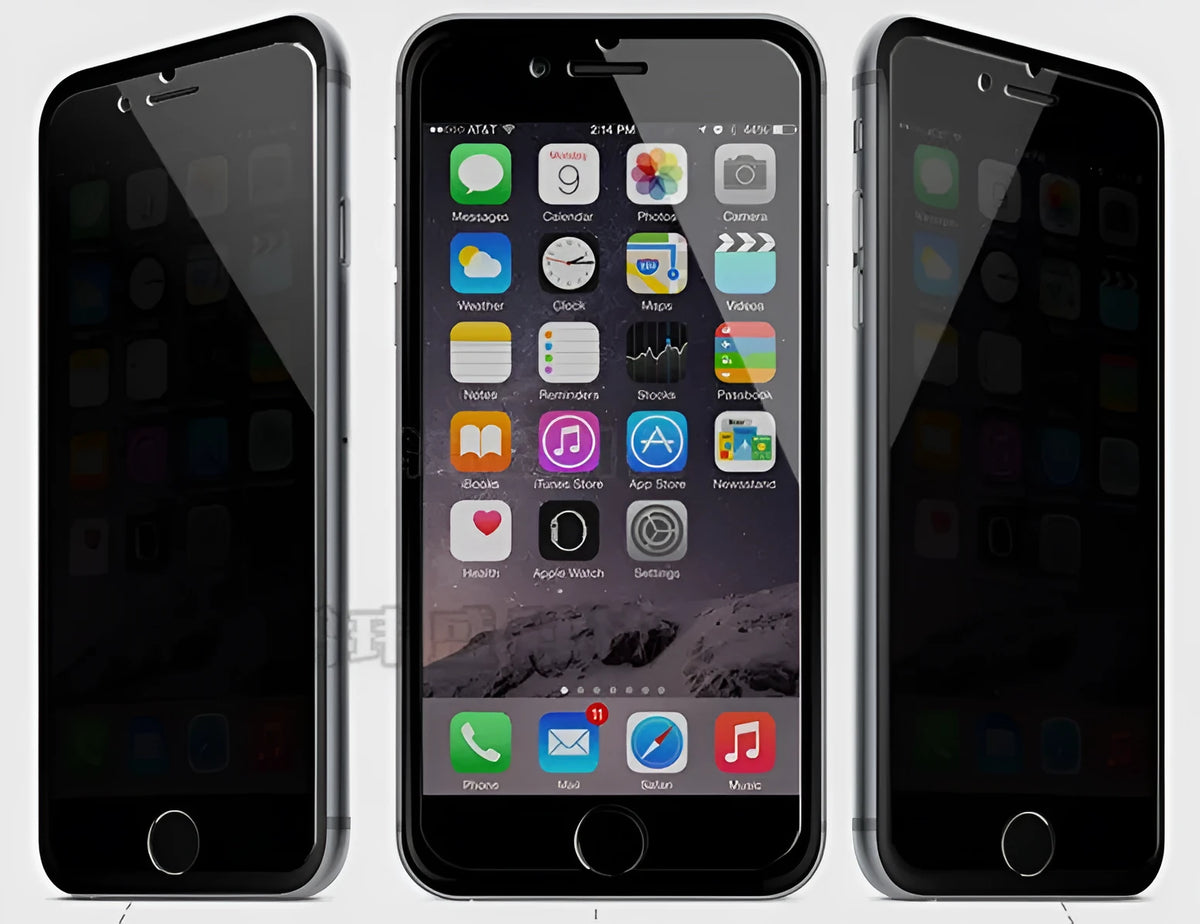 Anti peeping toughened glass screen protector for iPhone 6, 6s, 8, 7, X, Xs Max, and XR models