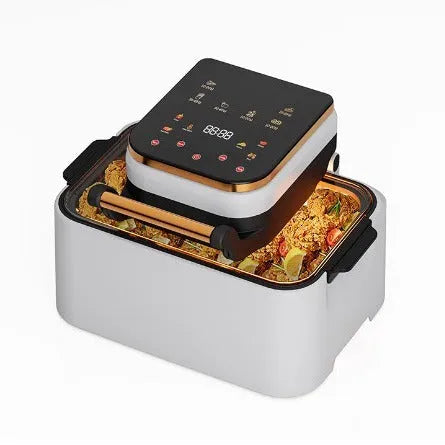 Smart Loop Air Fryer Flip Electric Oven 12L 1700W in black, white, or gray with three-dimensional surround heating.