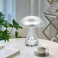 White acrylic USB rechargeable night lamp with touch control and three colour settings