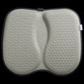 Honeycomb gel car seat cushion breathable cold pad shown in one of six colours on a car seat.