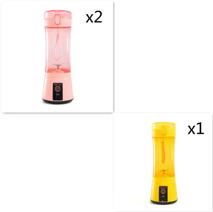 Portable USB Rechargeable Fruit Smoothie Blender with Cordless Design and Powerful Blending Capabilities