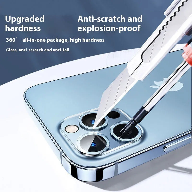 Tempered glass camera lens protector for iPhone rear camera module anti-drop explosion-proof high-definition