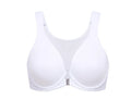 Ultra-thin seamless back-shaping bra for chubby girls, polyester, adjustable, sizes 75B-95G.