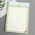 B5 loose-leaf notebook with coloured PP plastic shell and refill paper