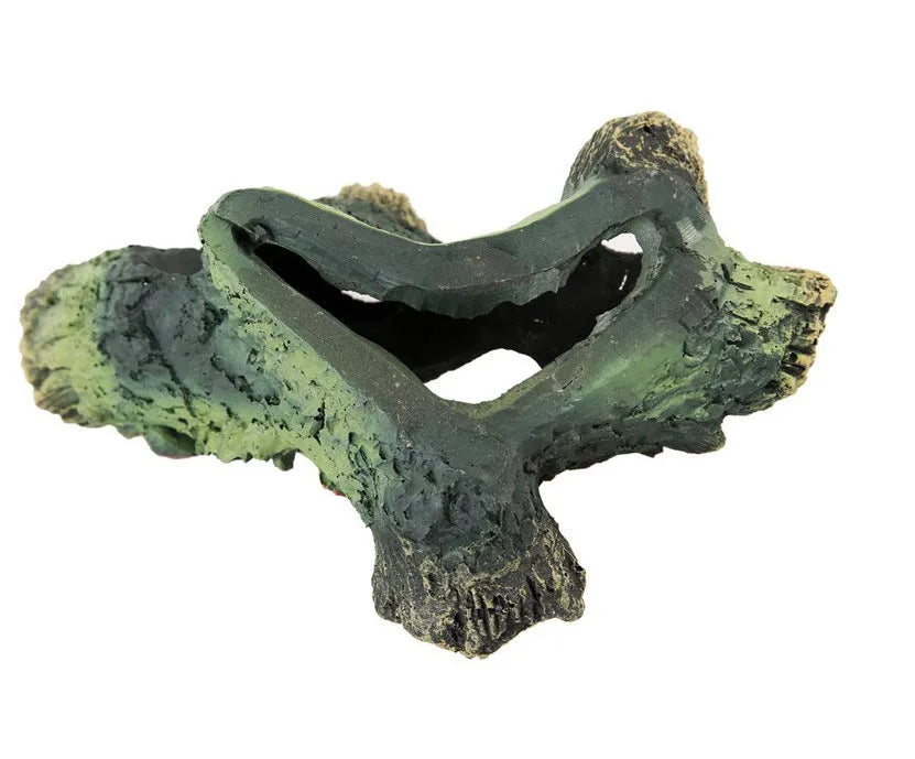Resin fish tank ornament with old diamond-shaped tree branches style for aquarium landscaping