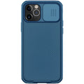 NILLKIN Black Mirror Pro Series phone case for iPhone 12 with sliding camera cover in black, blue and green options