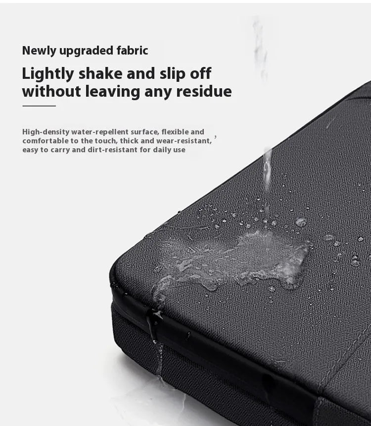 14-inch laptop protective sleeve in Oxford fabric with shockproof design in light grey or dark grey colour