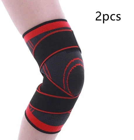 Premium sports knee pads with adjustable straps, breathable fabric, and sturdy construction for injury prevention and high-performance athletics