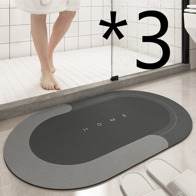 A cozy, soft, and stylish bathroom floor mat that provides comfort and safety for your feet