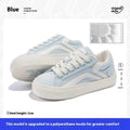 Women's low-top board shoes with vulcanised rubber sole and synthetic leather upper in multiple colour options