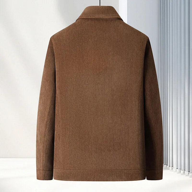 Men's slim fit casual lapel jacket in Vinylon fabric available in four colour options