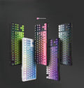 Punk colour matching wired mechanical keyboard in gradient BlackBerry, ABS body, 350 x 130 x 35mm, 1.5m cable