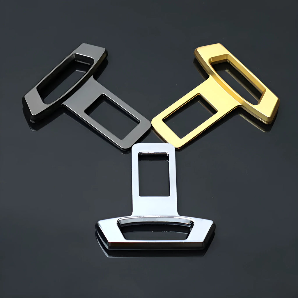 Metal car interior silencer insert component in matte black, gold, or silver finishes