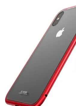 Suntaiho magnetic adsorption tempered glass back case for iPhone in multiple colours