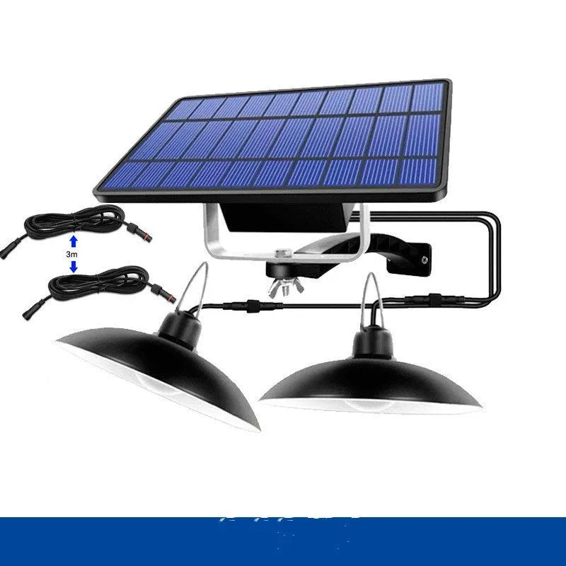 Solar garden chandelier decoration light with IP44 protection and LED for courtyard lighting