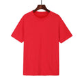 Men's loose fit cotton T-shirt in black with short sleeves, showing printing detail
