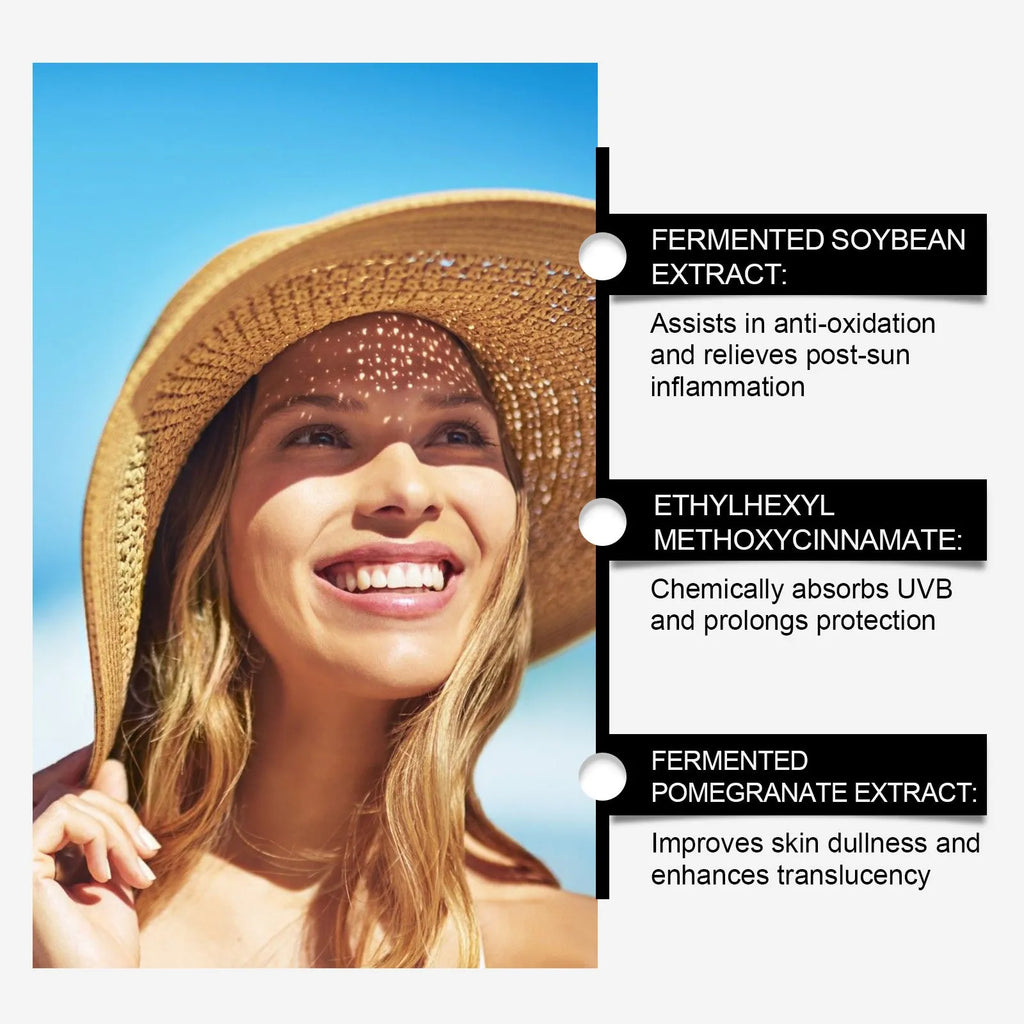 Soymilk Protective Cream SPF50+ PA++++ sunscreen tube 50g with fermented plant extracts