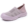 Women's black slip-on shoes with cloth uppers and soft PVC soles